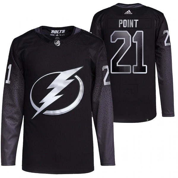 Men's Tampa Bay Lightning #21 Brayden Point Black Stitched Jersey Men's Tampa Bay Lightning #21 Brayden Point Black Stitched Jersey